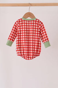 Goose embroidery gingham bubble
