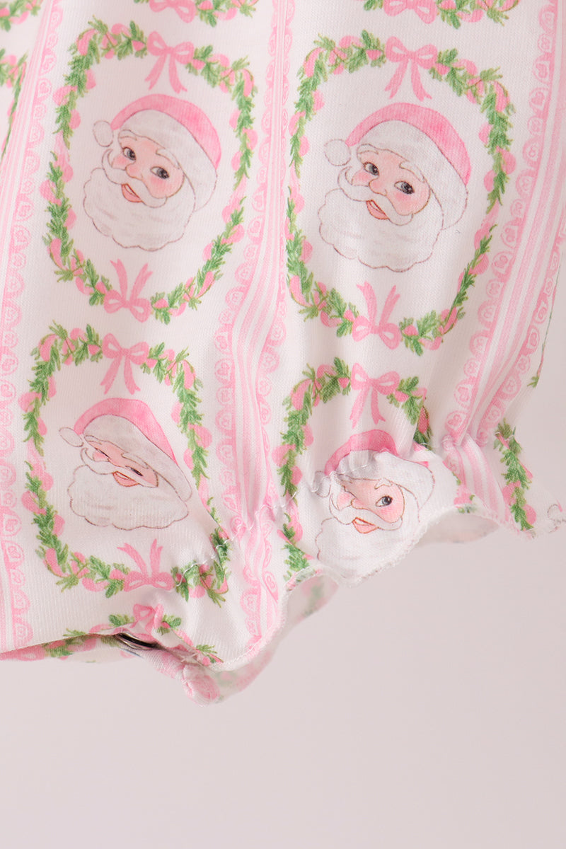 Santa bow embroidery bubble