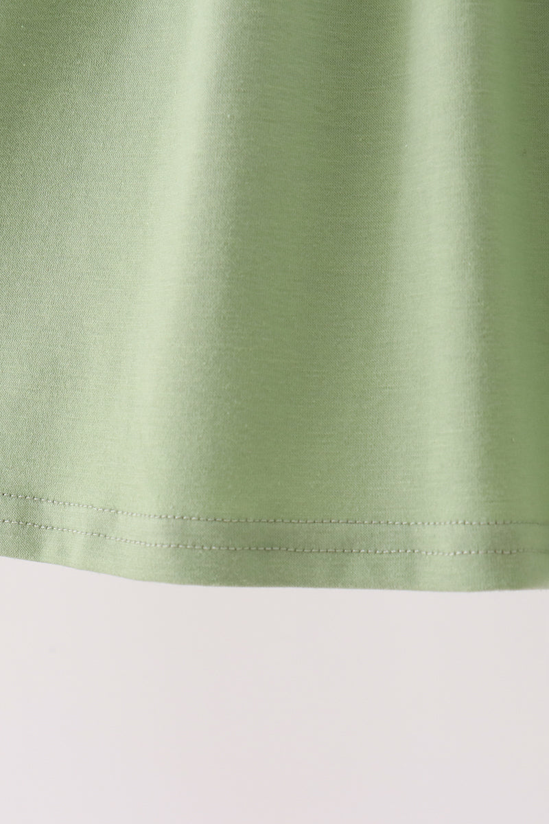 Deer embroidery dress