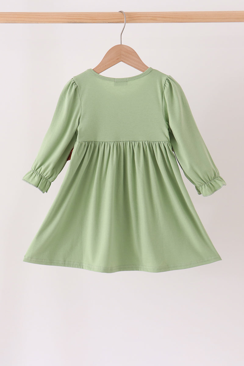 Deer embroidery dress