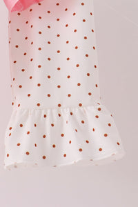 Turkey applique ruffle pants set