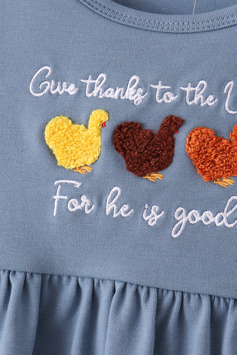 Turkey french knot pants set