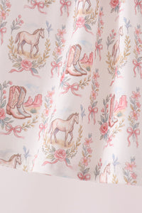 Horse ruffle pants set