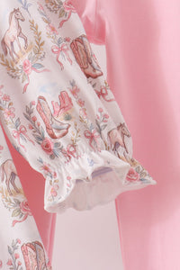 Horse ruffle pants set