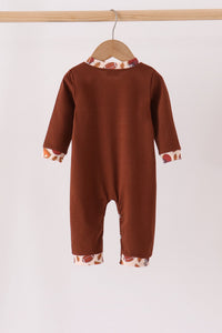 Touchdown football embroidery romper