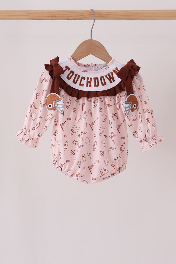 Touchdown football embroidery bubble
