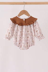 Howdy Y'ALL embroidery ruffle bubble