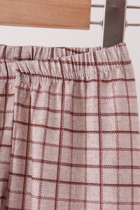 Howdy Y'ALL boots embroidery plaid pants set