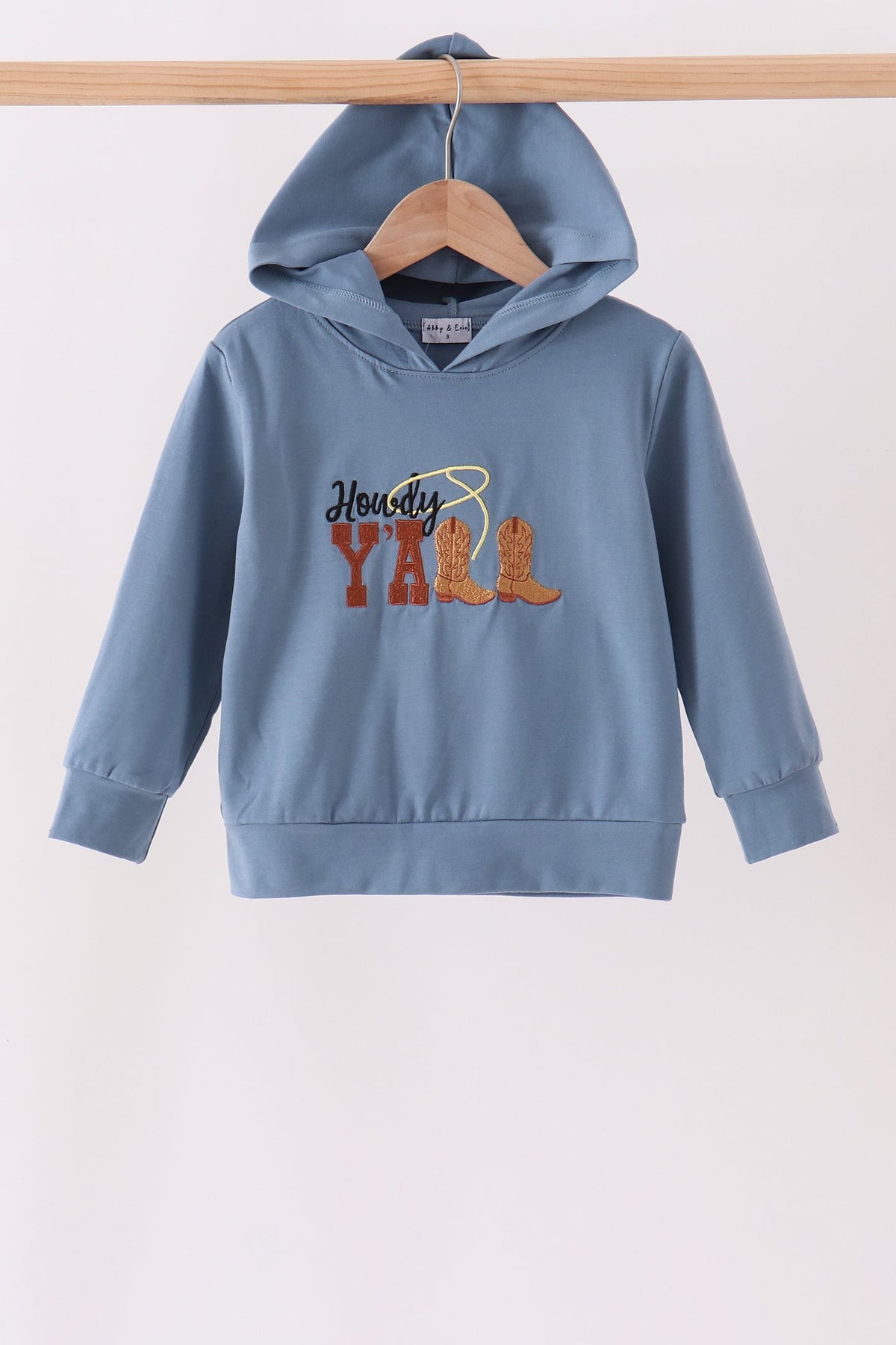 Howdy Y'ALL boots embroidery hoodie