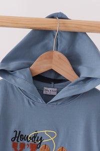 Howdy Y'ALL boots embroidery hoodie