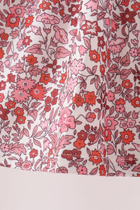 Thankful leaves floral embroidey dress