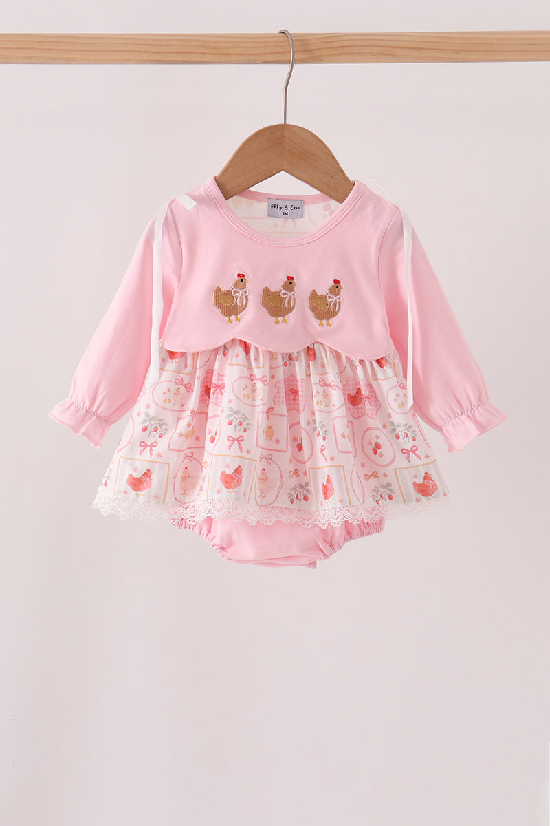 Chicken embroidery bubble