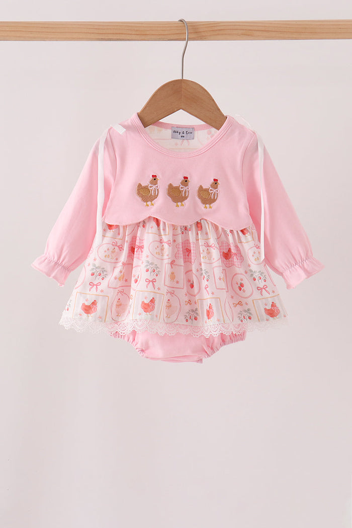 Chicken embroidery bubble