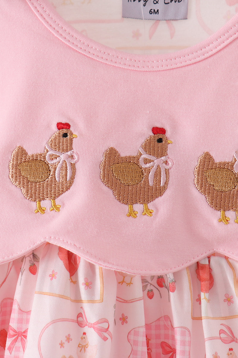 Chicken embroidery bubble