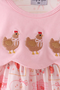 Chicken embroidery bubble