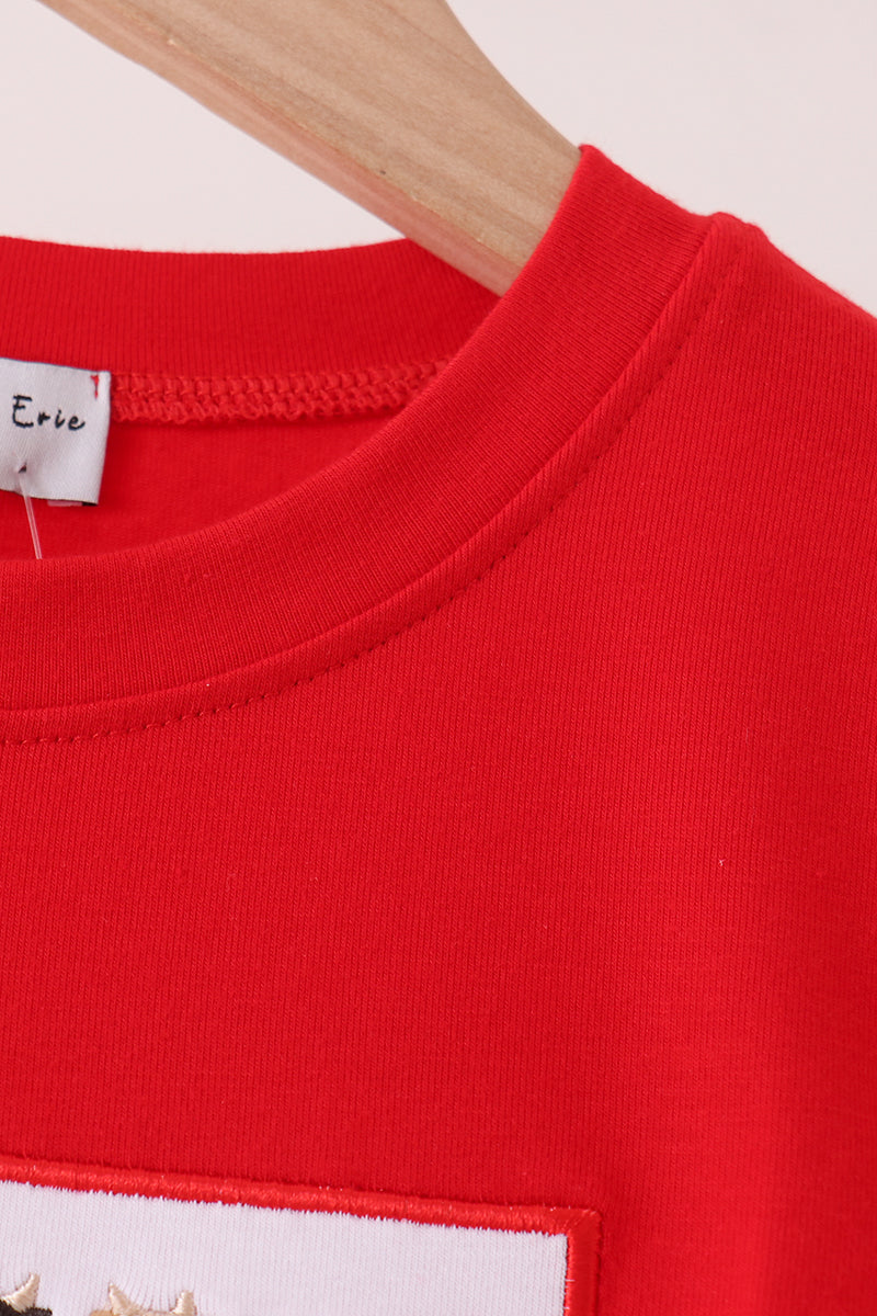 Cow Embroidery Top