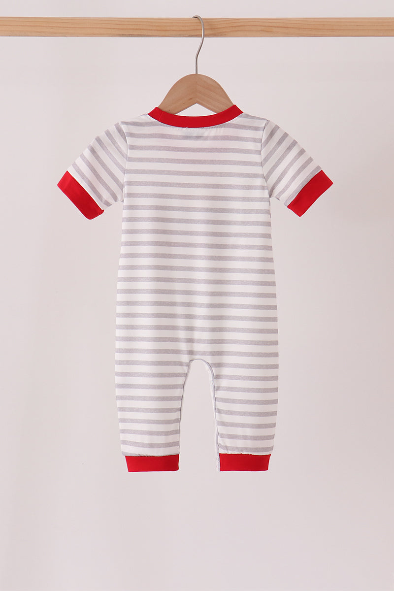 Daddy's Helper Embroidery Romper