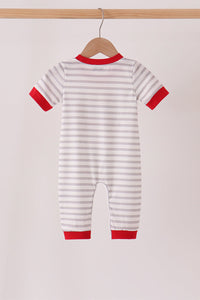 Daddy's Helper Embroidery Romper