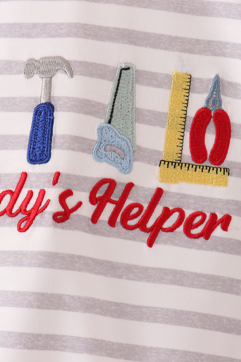 Daddy's Helper Embroidery Bubble