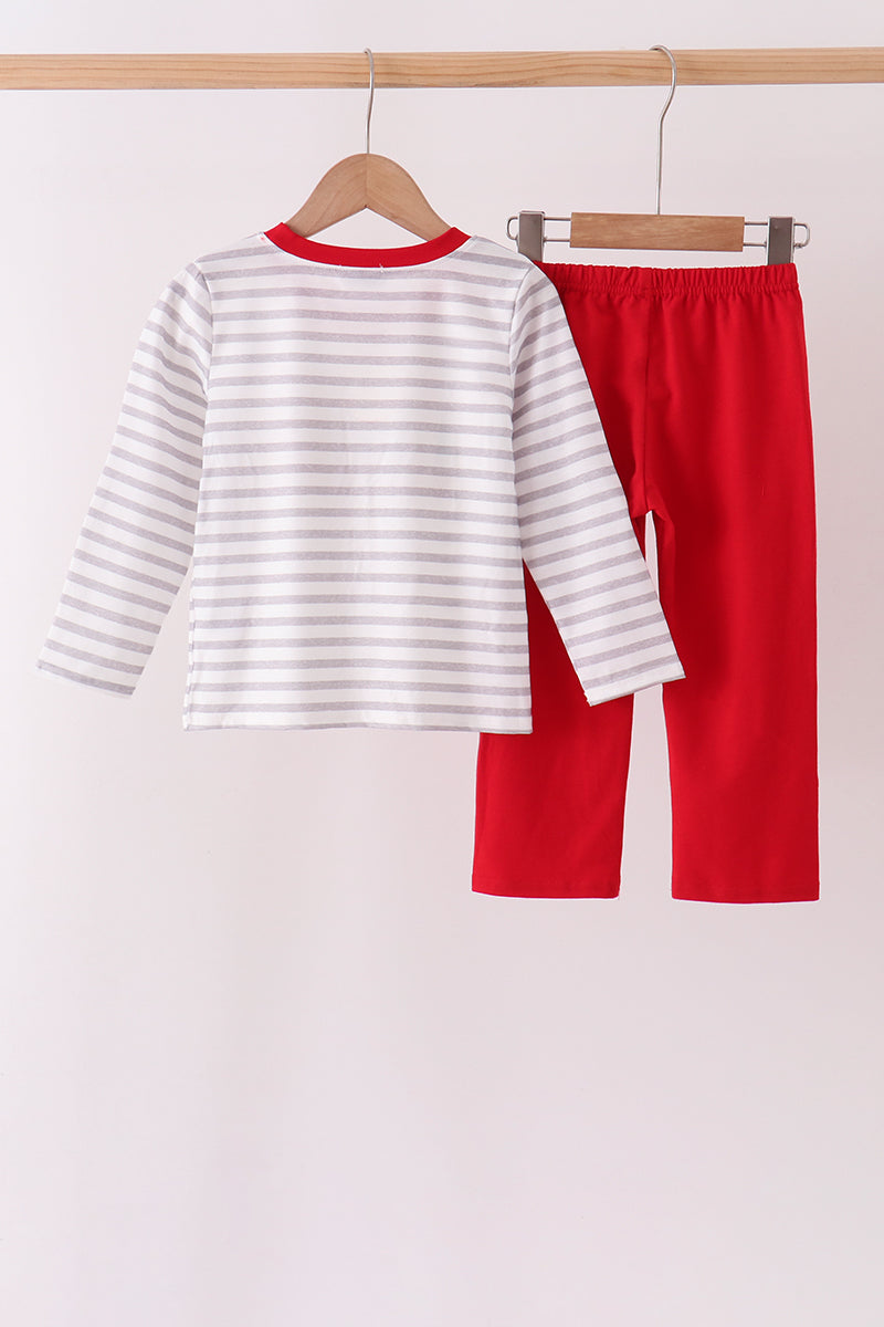 Daddy's Helper Embroidery Pants Set