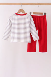 Daddy's Helper Embroidery Pants Set