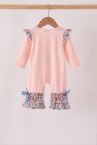 Chicken Applique Ruffle Romper