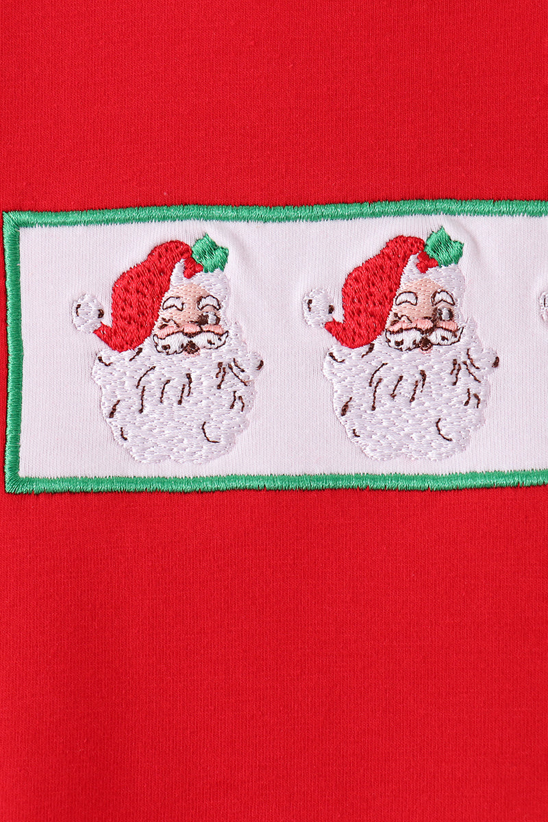 Santa Embroidery Pants Set