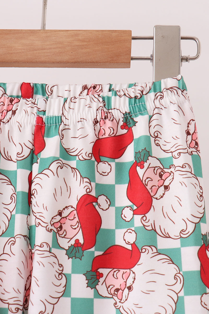 Santa Embroidery Pants Set