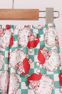 Santa Embroidery Pants Set