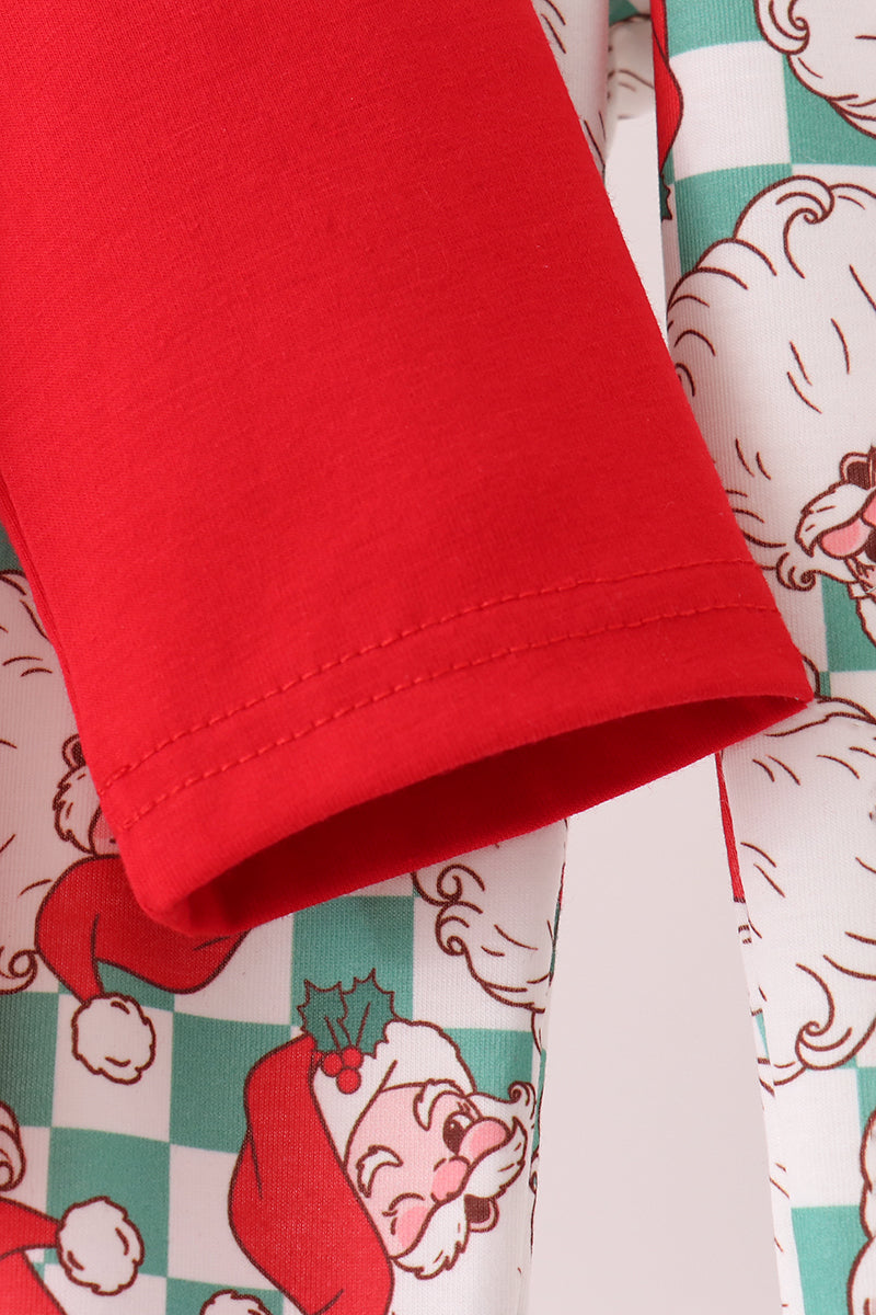 Santa Embroidery Pants Set