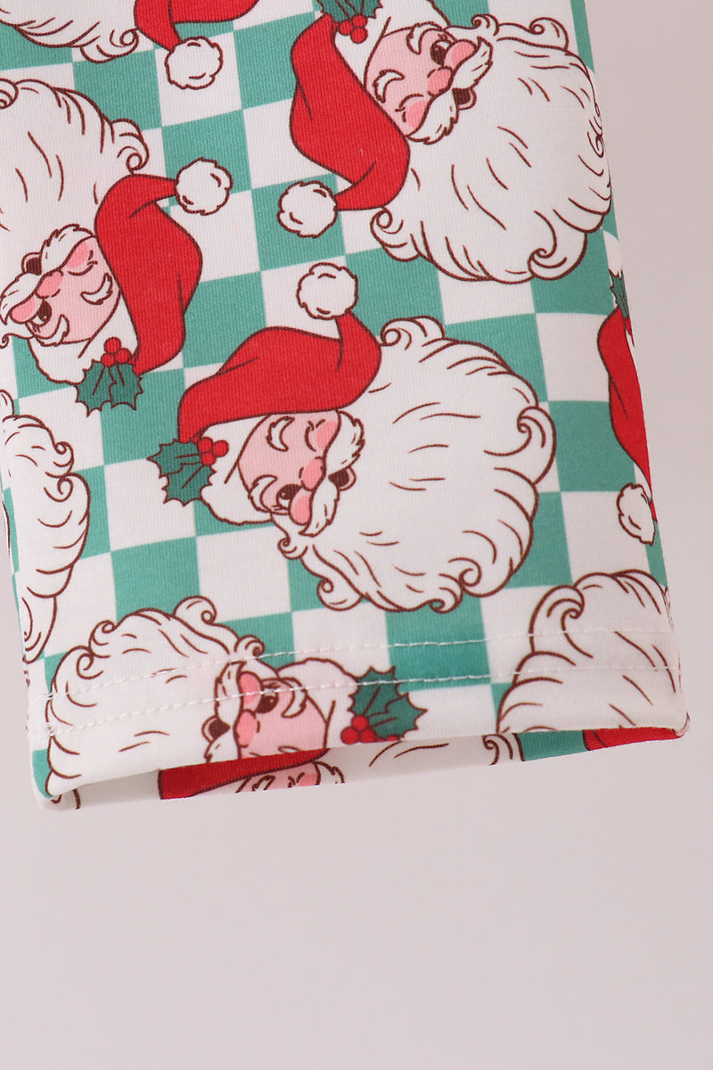 Santa Embroidery Pants Set