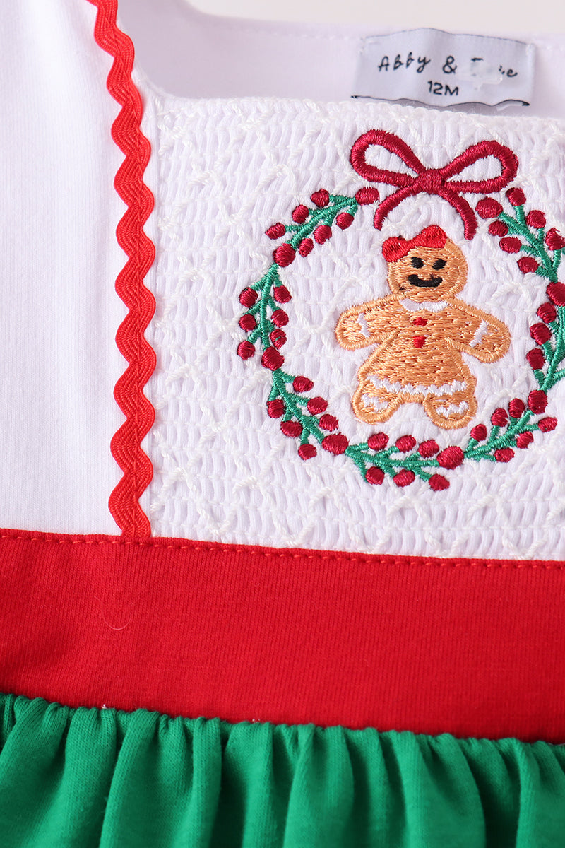 Gingerbread Smocked Bloomer Set
