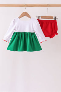 Gingerbread Smocked Bloomer Set