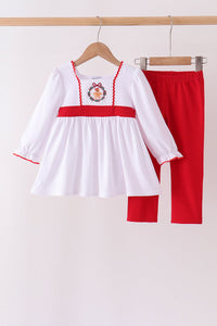 Gingerbread Smocked Pants Set