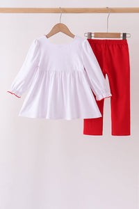 Gingerbread Smocked Pants Set