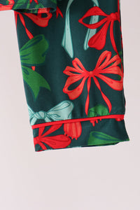 Forest Bow Zip Bamboo Mom&me Pajama set
