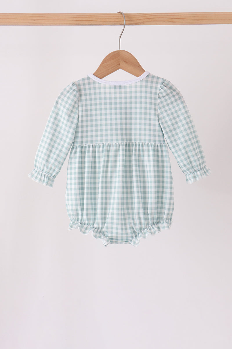 Turkey Embroidery Ruffle Gingham Bubble