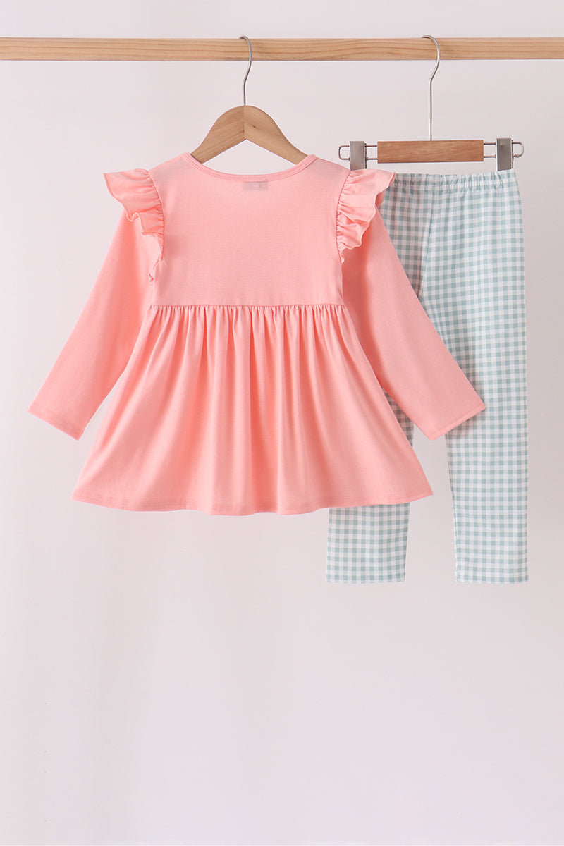 Turkey Embroidery Ruffle Pants Set