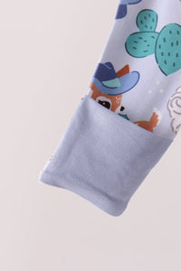Cowboy Bamboo Romper