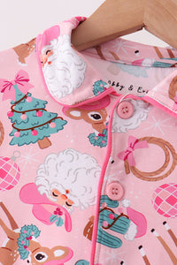 Cowboy Ruffle Bamboo Pajama Set