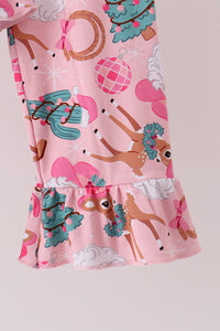 Cowboy Ruffle Bamboo Pajama Set
