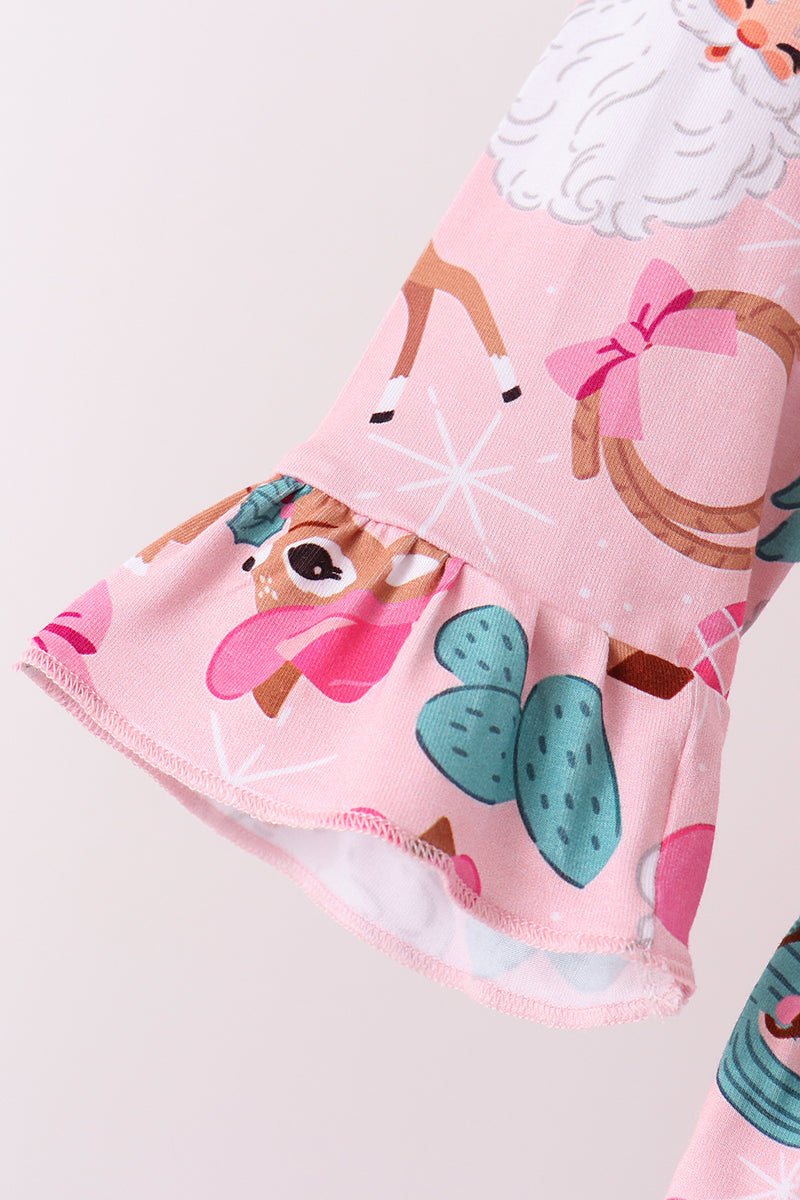 Cowboy Ruffle Bamboo Pajama Set