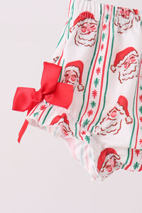 Santa Embroidery Bloomer Set