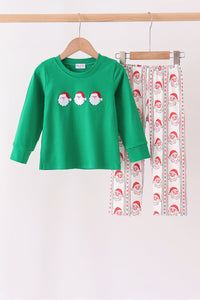 Santa Embroidery Pants Set