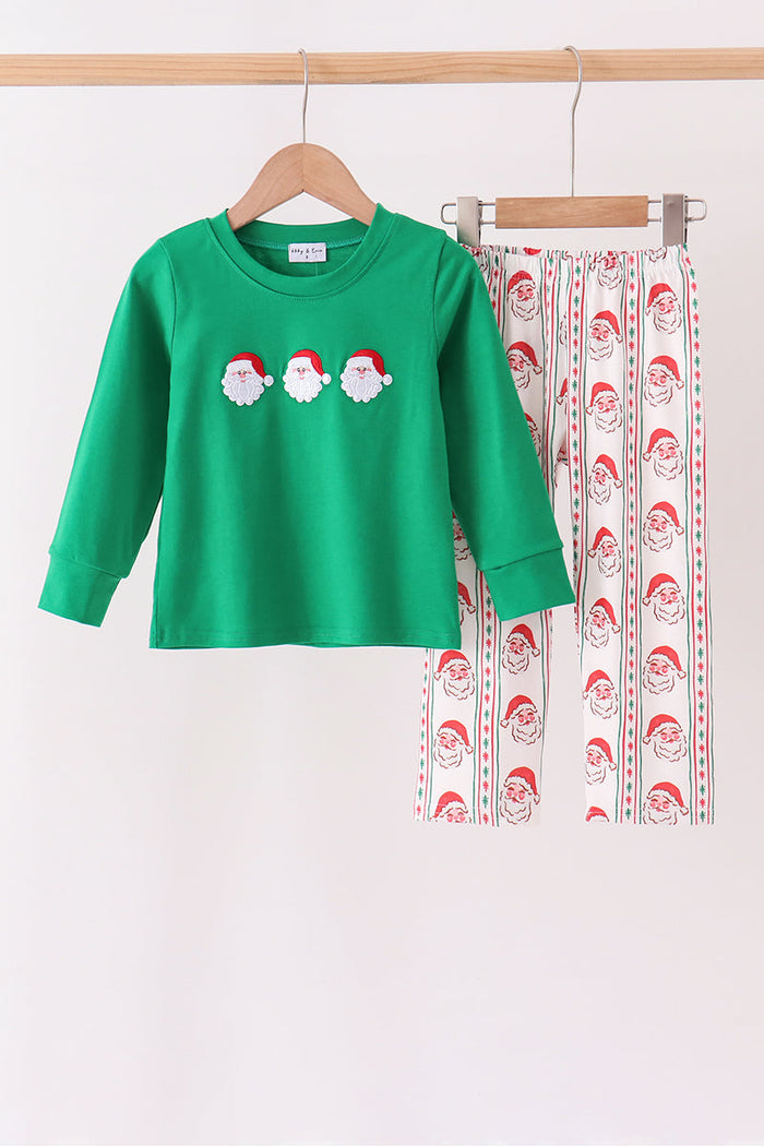 Santa Embroidery Pants Set