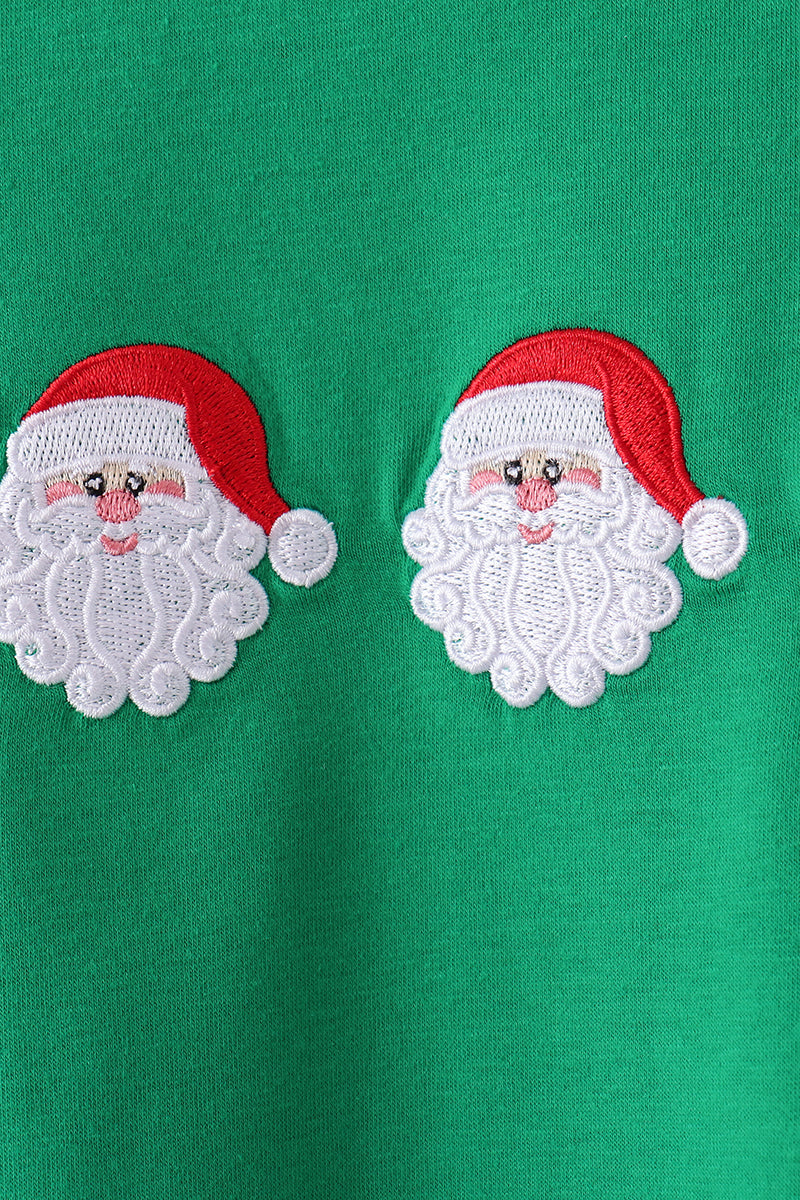 Santa Embroidery Pants Set