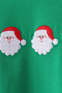 Santa Embroidery Pants Set