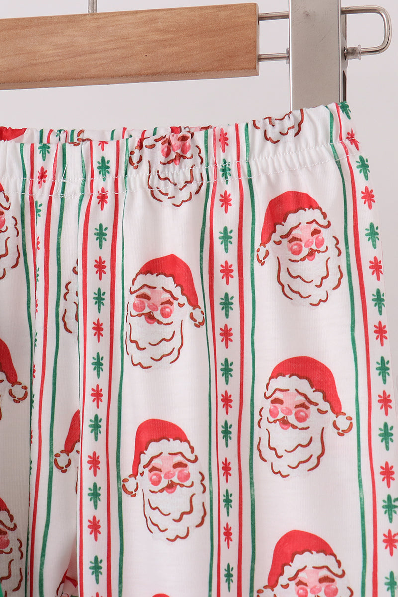 Santa Embroidery Pants Set