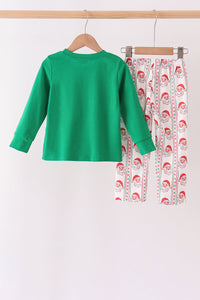 Santa Embroidery Pants Set
