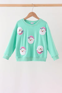 Santa Sequin Mom&me Top